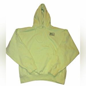 Nike Stussy mens S neon green sweatshirt